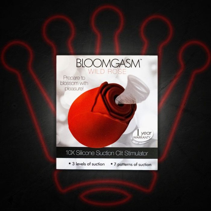 BLOOMGASM 10X SILICONE SUCTION CLIT STIMULATOR – RED