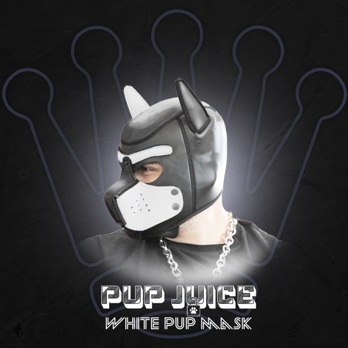 PUP JUICE – PUP PLAY PUPPY HOOD (WHITE)