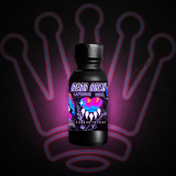 a bottle of Bear Back poppers with a dark background situated on a crown logo