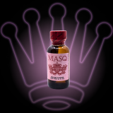 MASQ 30ml popper bottle with dark, sleek label and minimalist bold branding