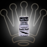 POWR PELET 10ml popper bottle with high-impact label – premium isobutyl nitrite solvent from The Popper King